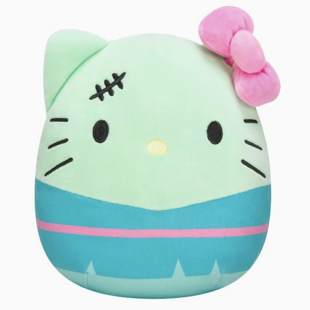 Squishmallows Official Kelly Toy Sanrio Hello Kitty Halloween Frankenstein Plush
